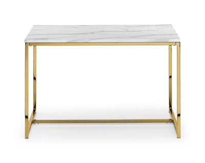 Scala Dining Table - Gold – Julian Bowen