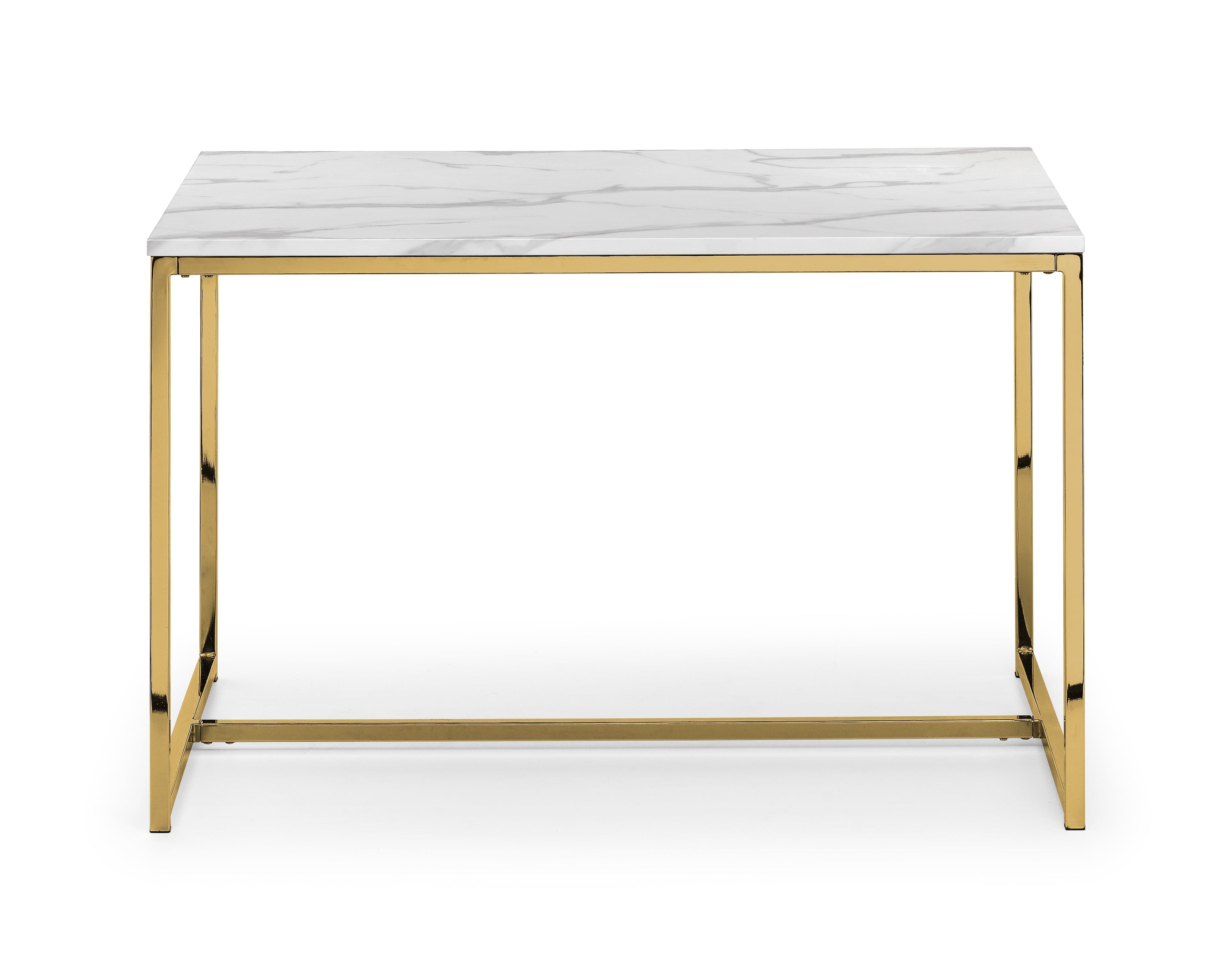 Scala Dining Table - Gold – Julian Bowen