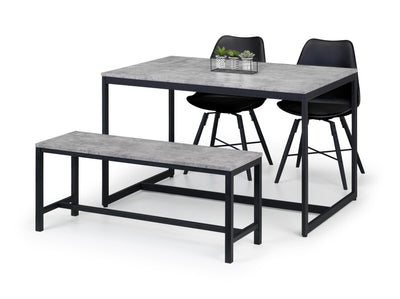 Staten Concrete Dining Table – Julian Bowen, view 3