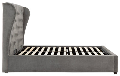 Dakota Ottoman Bed With Solid Base Grace Pewter – GFW, view 20