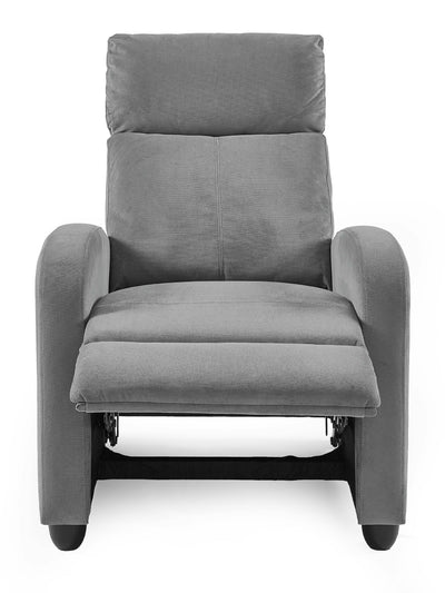 Vivo Grey Chenille Reclining Arm Chair – Julian Bowen, view 6
