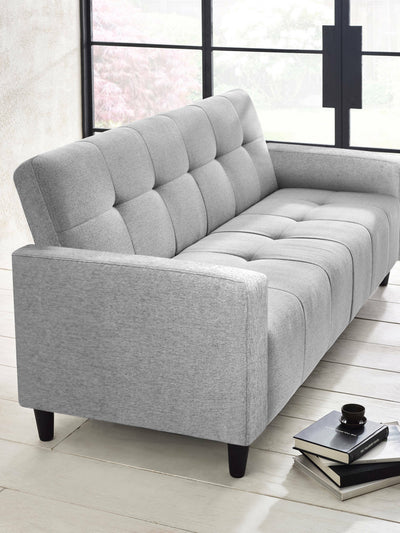 Alfie 3 Seater Grey Linen Storage Sofabed – Julian Bowen, view 9