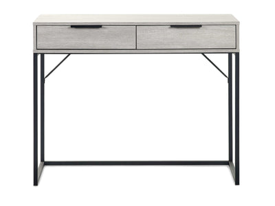 Bali 2 Drawer Dressing Table/Desk - Grey Oak – Julian Bowen, view 3