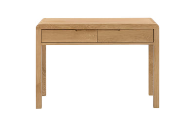 Curve Oak 2 Drawer Dressing Table & Stool – Julian Bowen, view 5