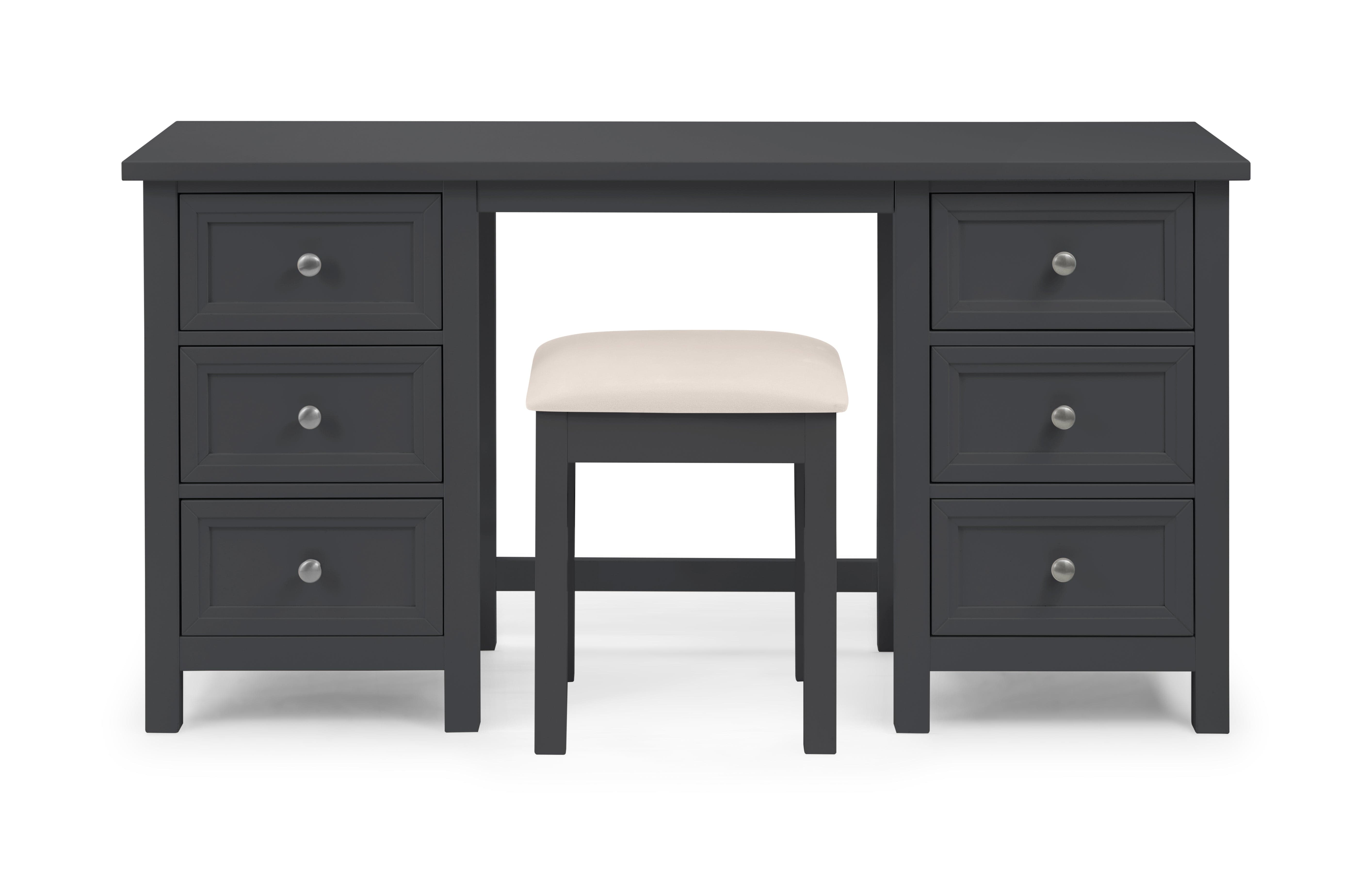 Julian Bowen Dressing Table Maine Dressing Table - Anthracite Bed Kings