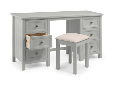 Maine Dressing Table- Dove Grey – Julian Bowen, view 2