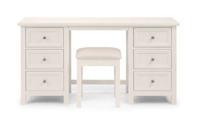 Maine Dressing Table - Surf White – Julian Bowen, view 5