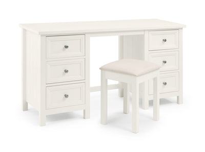 Maine Dressing Table - Surf White – Julian Bowen, view 3