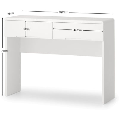 Manhattan Dressing Table With 2 Drawers – Julian Bowen, view 4