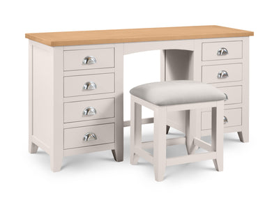 Richmond Twin Pedestal Dressing Table – Julian Bowen, view 5