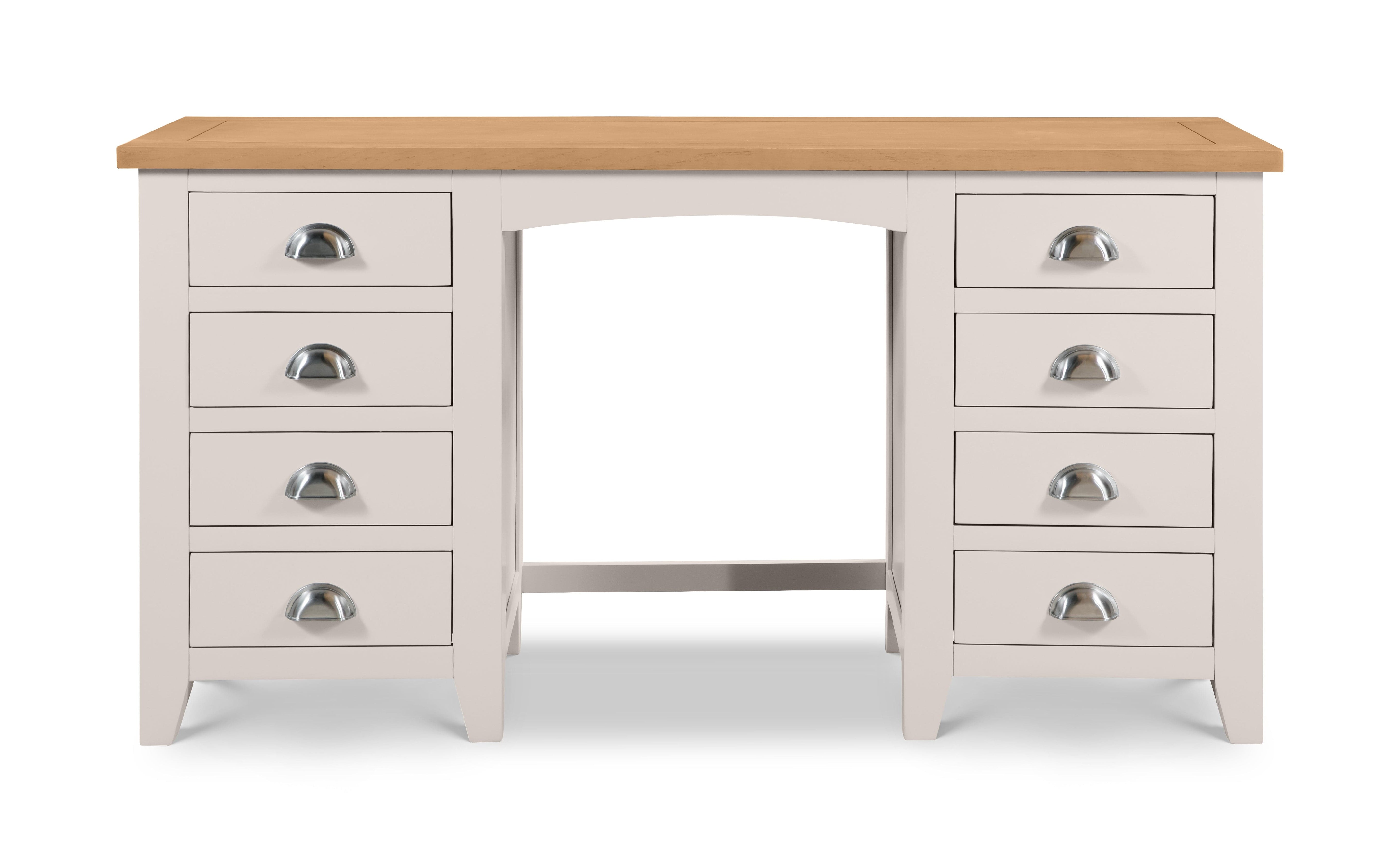 Richmond Twin Pedestal Dressing Table – Julian Bowen, view 3