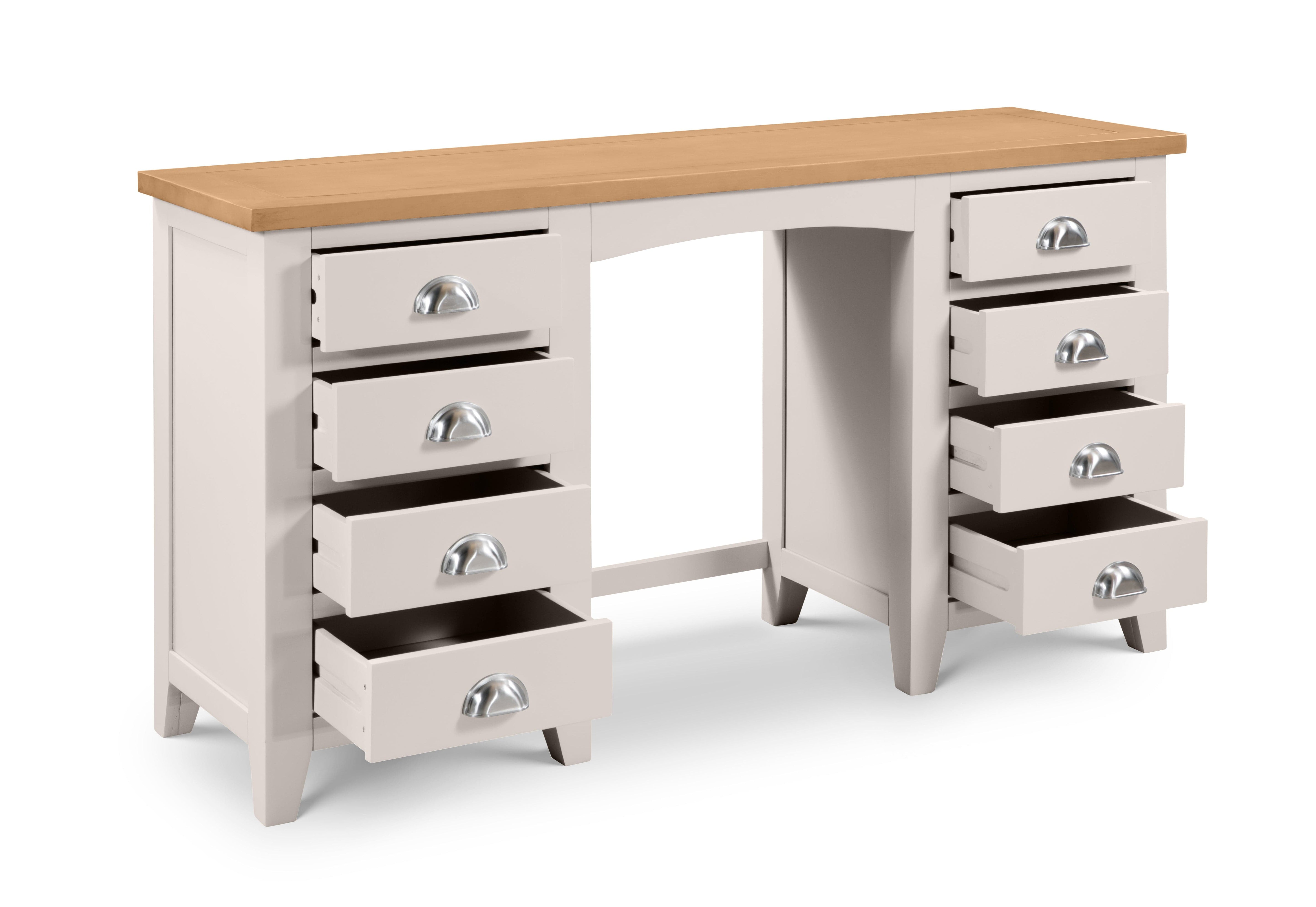 Richmond Twin Pedestal Dressing Table – Julian Bowen