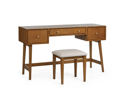 Lowry Dressing Table And Stool Set – Julian Bowen