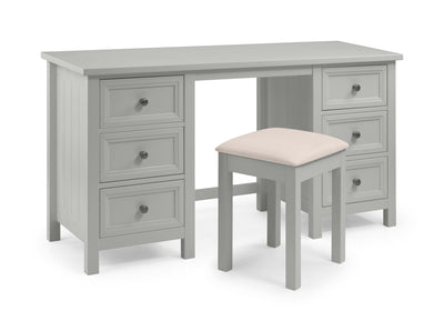 Maine Dressing Stool- Dove Grey – Julian Bowen, view 2