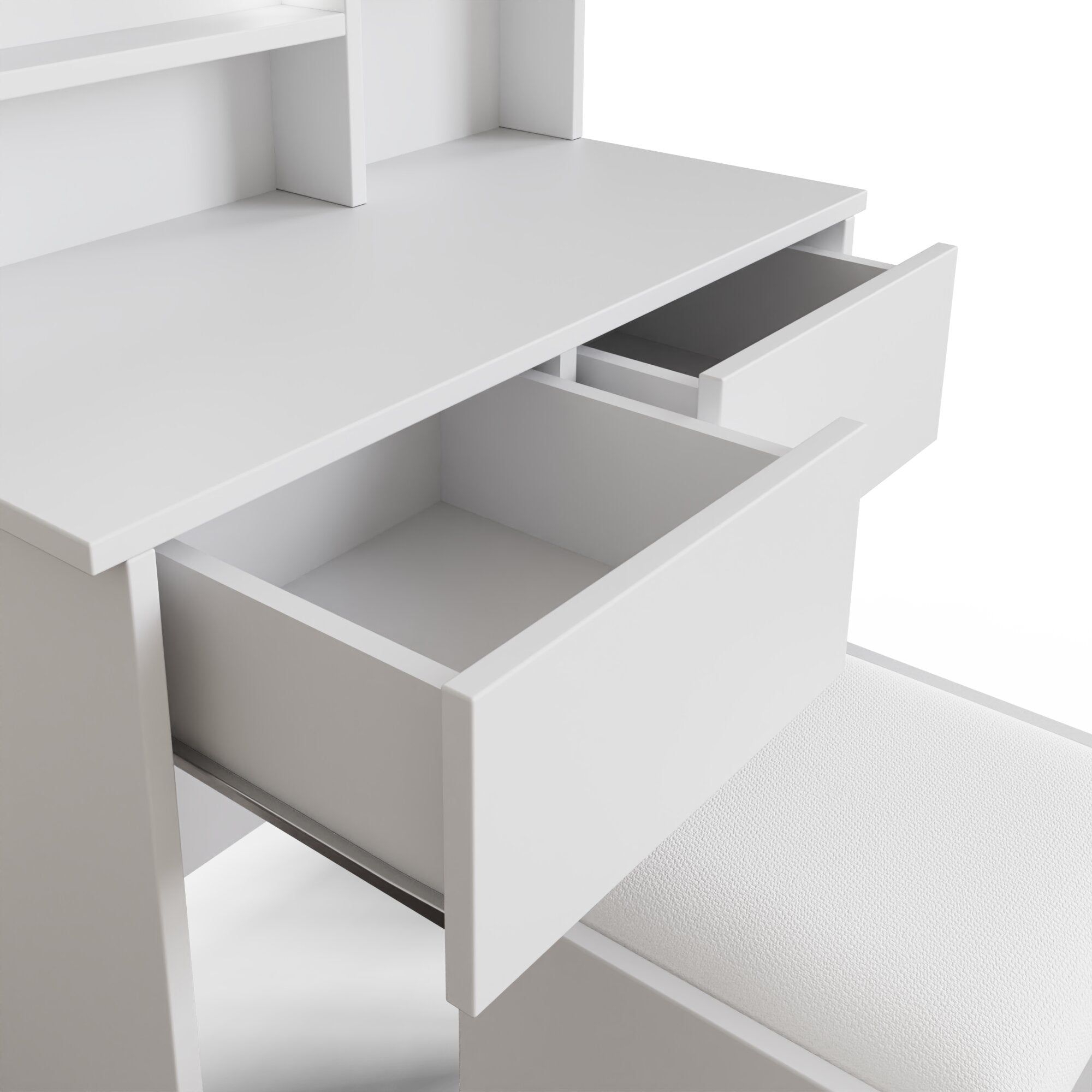 Eva Dressing Table With Stool White – GFW, view 16