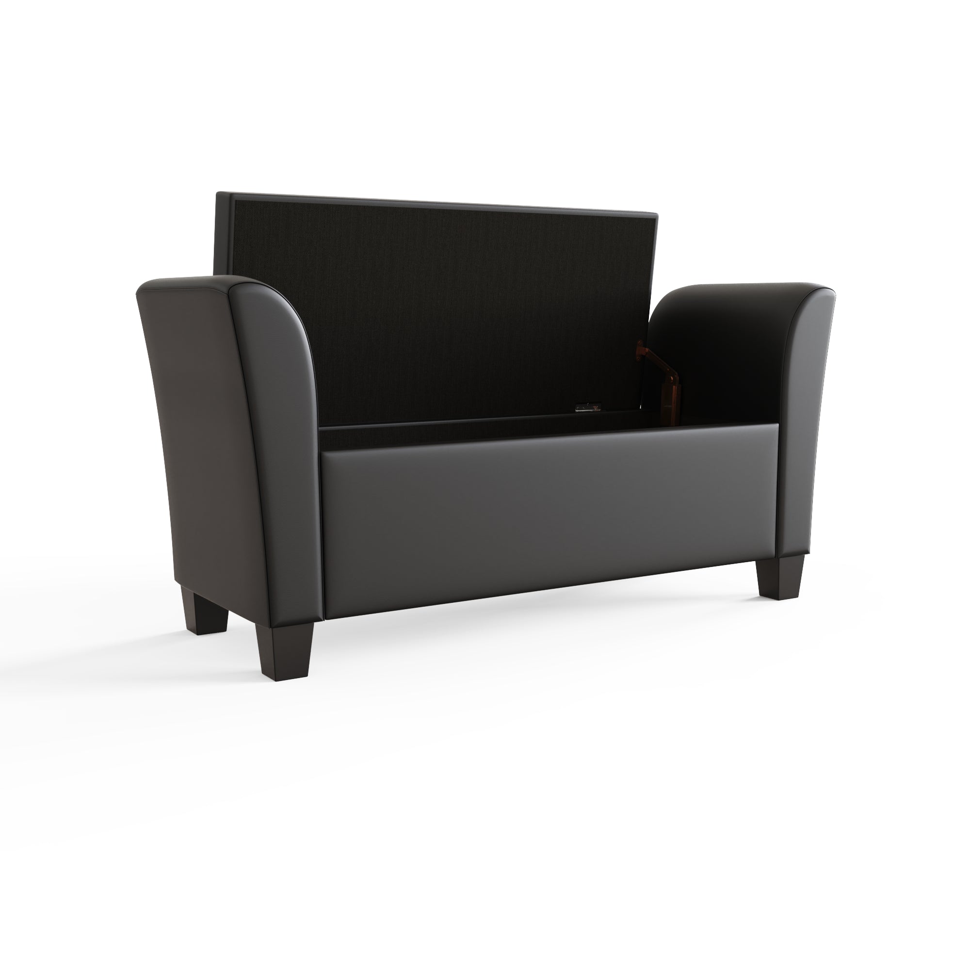 Verona Window Seat Black Pu – GFW, view 6