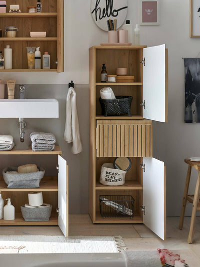 Austin 2 Door & 1 Drawer Narrow Cabinet – Julian Bowen, view 4