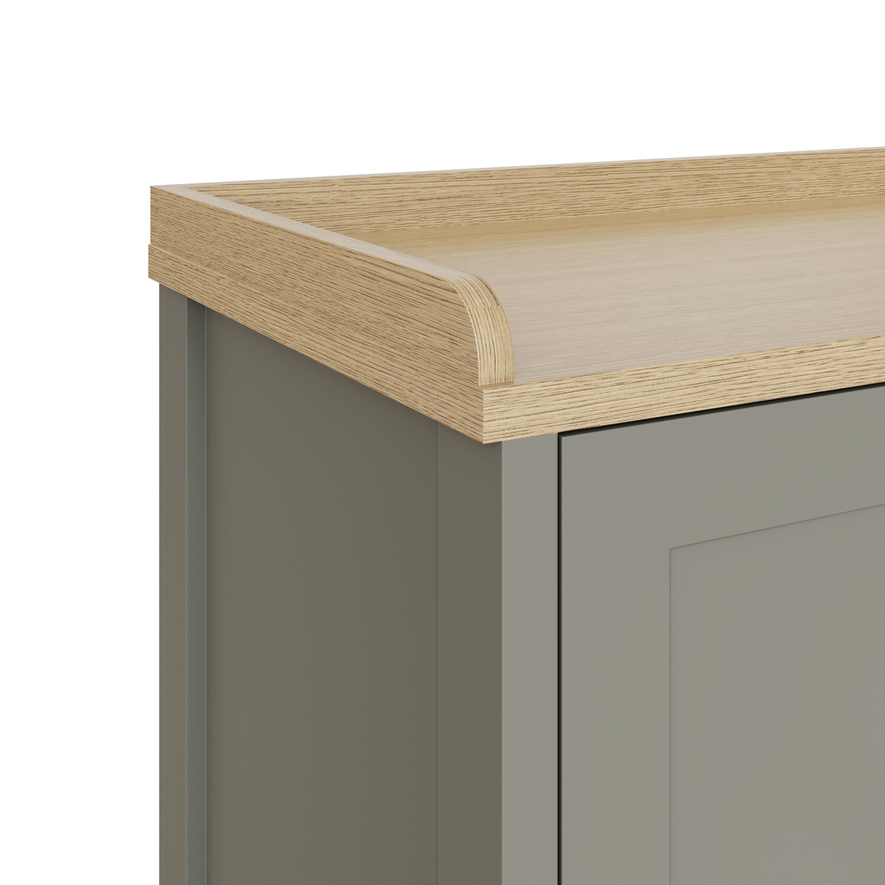 Lancaster 2 Door Shoe Bench Grey – GFW, view 7