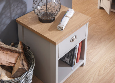 Lancaster Lamp Table Grey – GFW, view 11