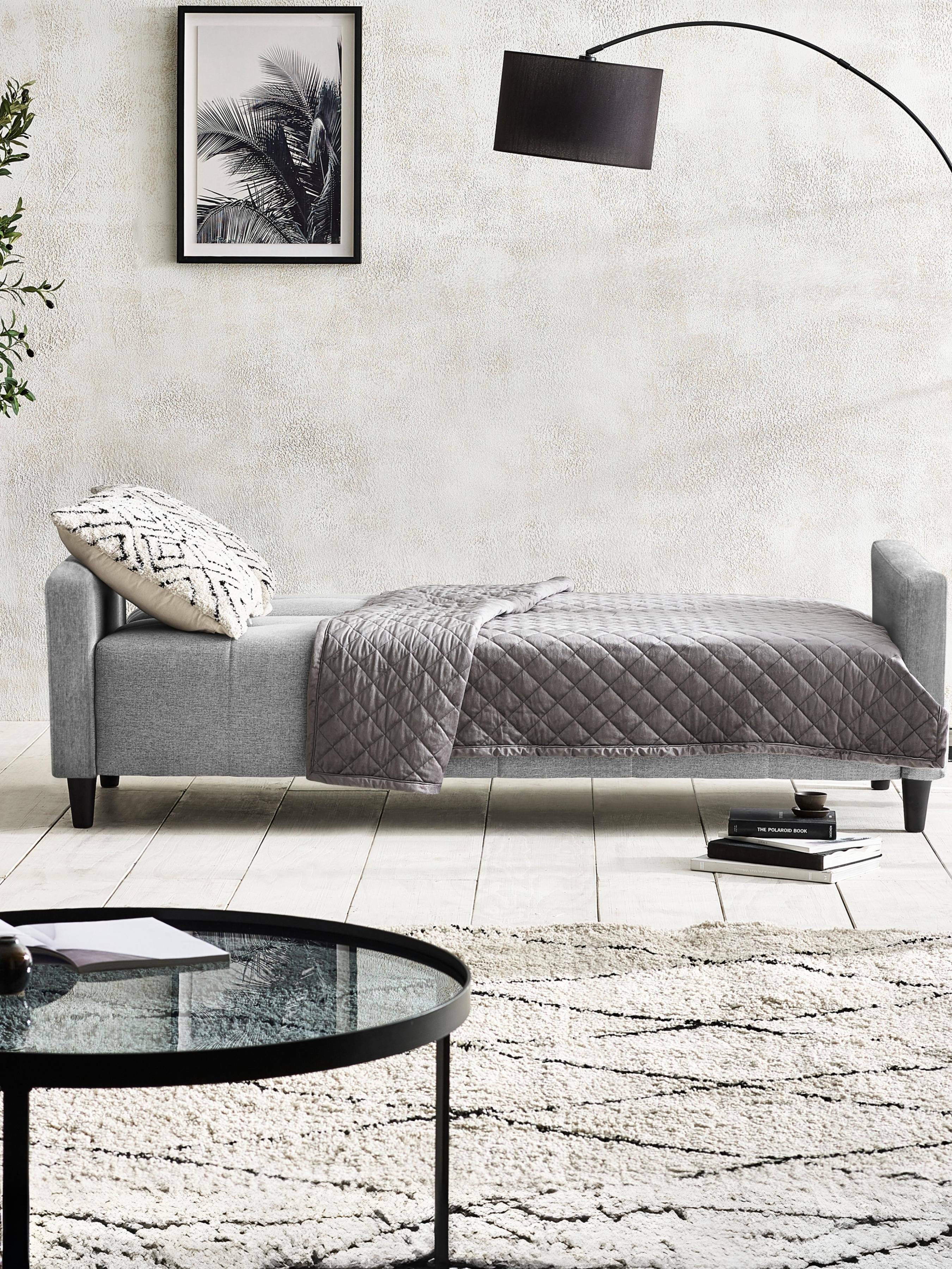 Alfie 3 Seater Grey Linen Storage Sofabed – Julian Bowen, view 19