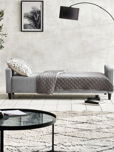 Alfie 3 Seater Grey Linen Storage Sofabed – Julian Bowen, view 19