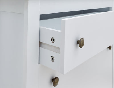 Deluxe Two Tier Shoe Cabinet – White