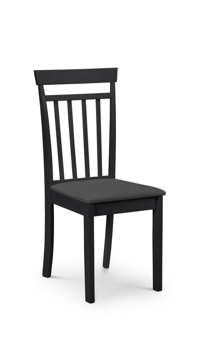 Coast Black Dropleaf Table and 4 Black Coast Chairs