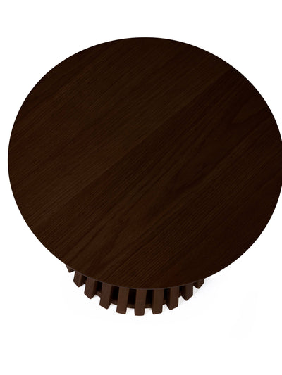 Ollie Dark Oak 45cm Round Lamp Table – Julian Bowen, view 3