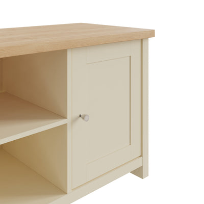 Lancaster Large TV Cabinet Cream – GFW, view 3