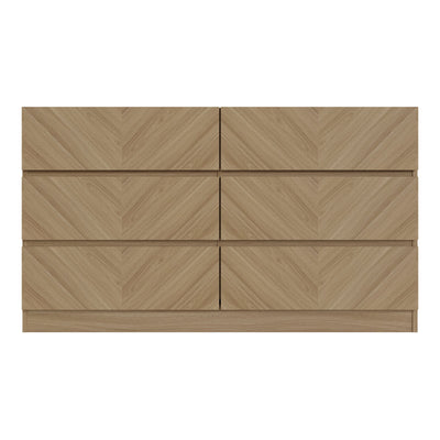 Catania 3+3 Drawer Chest Euro Oak – GFW