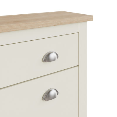 Lancaster 2Dr 1Drw Shoe Cabinet Cream – GFW, view 11