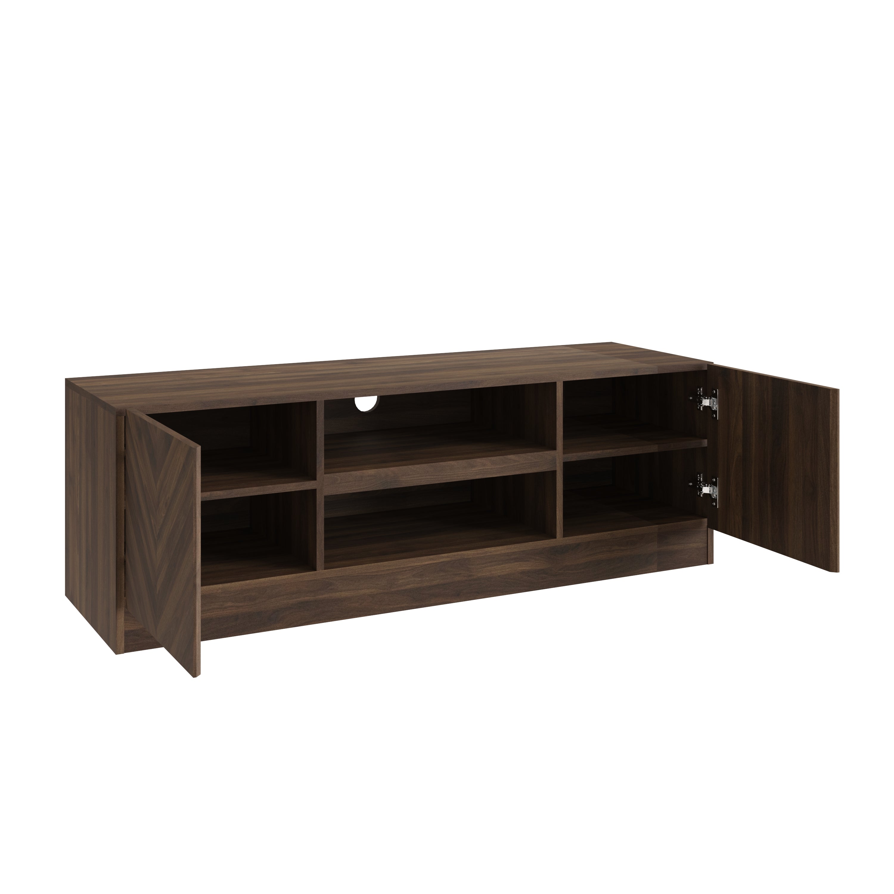 Catania 2 Door TV Unit – Royal Walnut