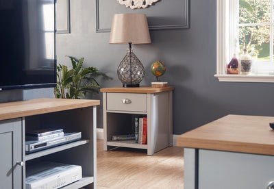 Lancaster Lamp Table Grey – GFW, view 13