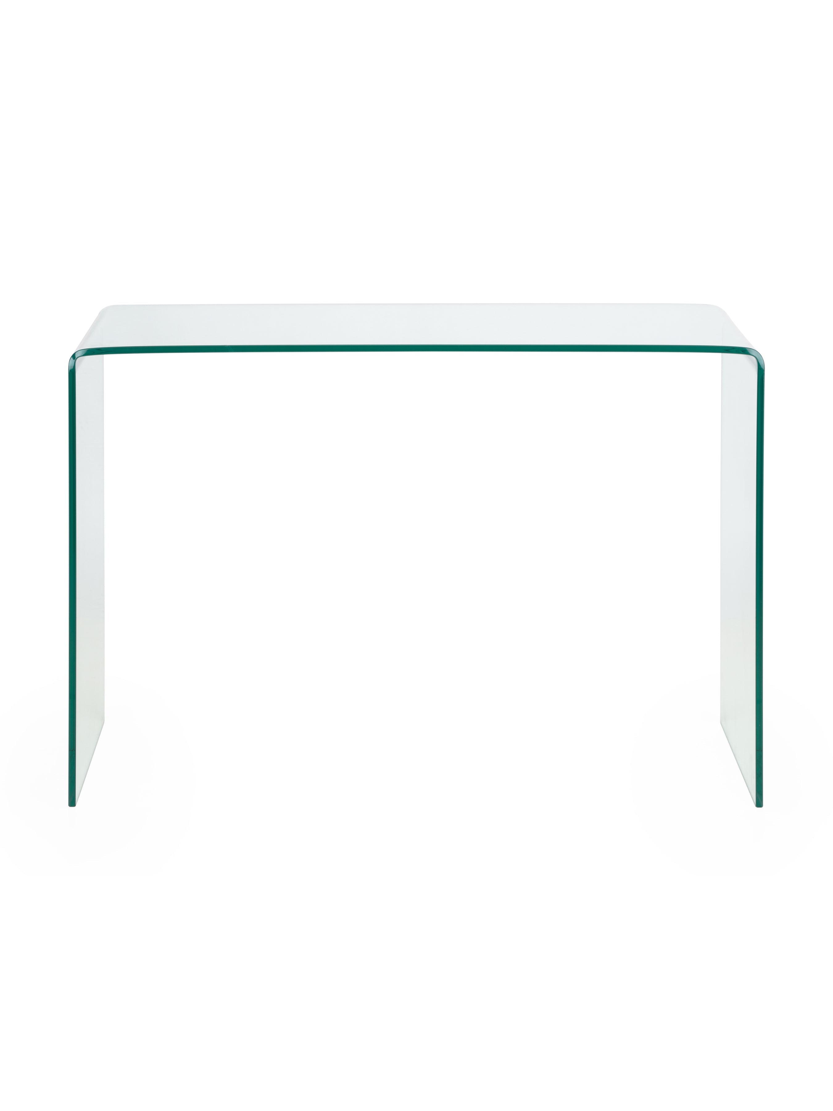 Amalfi Bent Glass Console Table – Julian Bowen, view 3