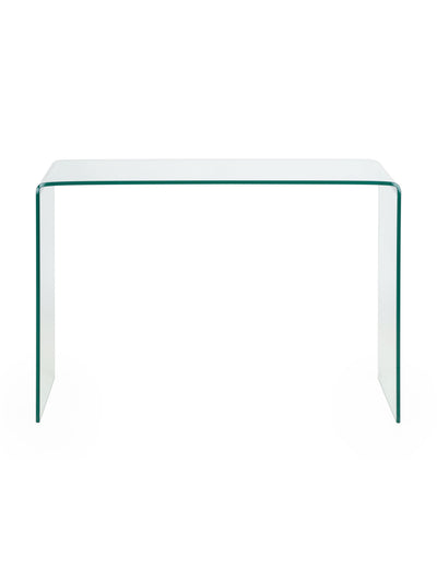Amalfi Bent Glass Console Table – Julian Bowen, view 3