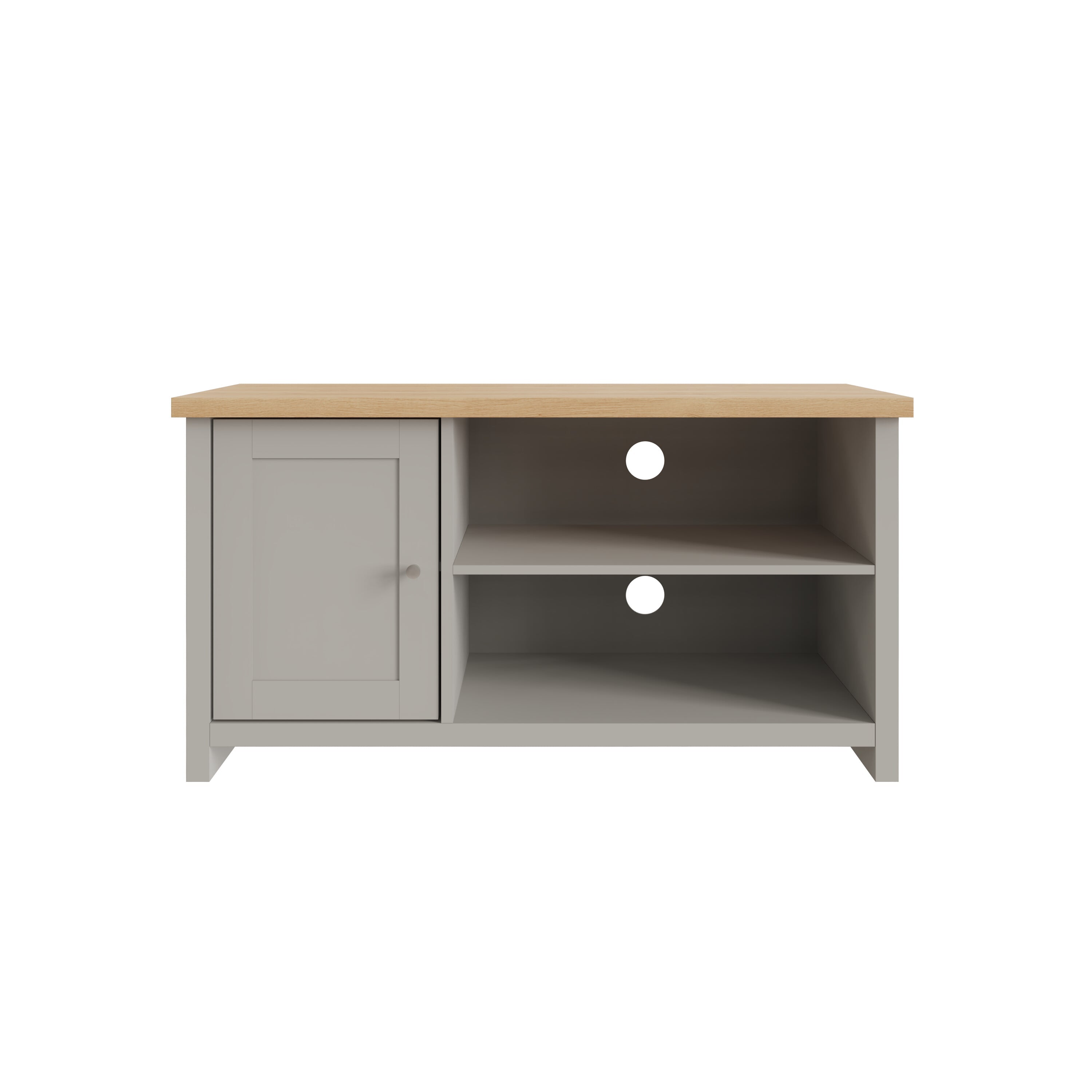 Lancaster Small TV Cabinet Grey – GFW, view 5
