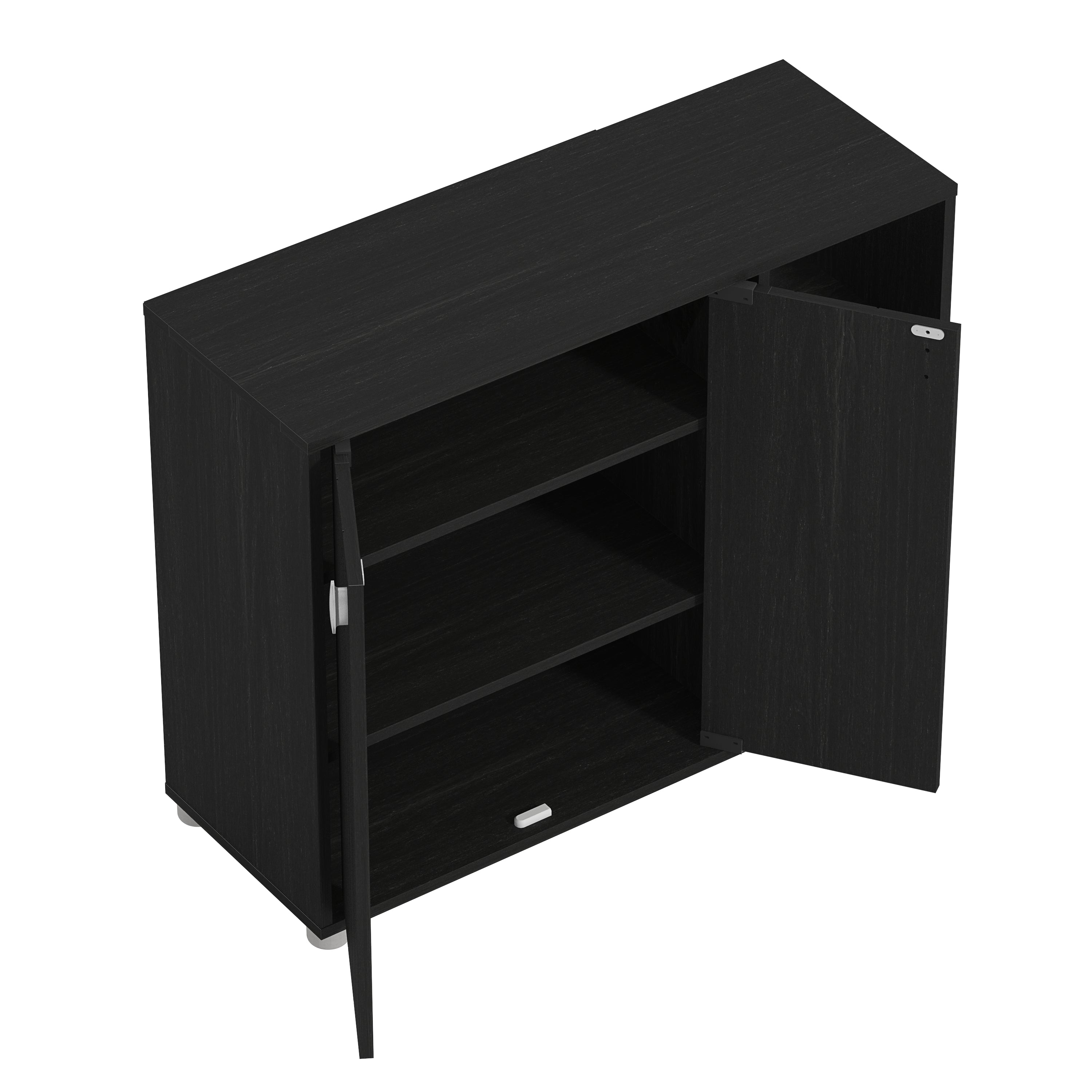 Bideford Shoe Cabinet Rustic Black Oak – GFW, view 7
