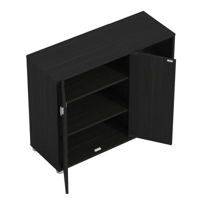 Bideford Shoe Cabinet Rustic Black Oak – GFW, view 7