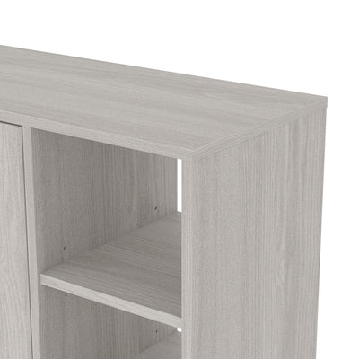 Bideford Tall Shoe Cabinet Warm Grey Oak – GFW, view 8