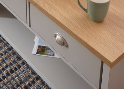 Lancaster 2 Drawer Coffee Table Grey – GFW, view 12
