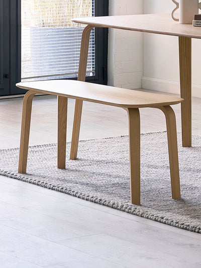 Kaito Oak Curved Leg Bench – Julian Bowen, view 13