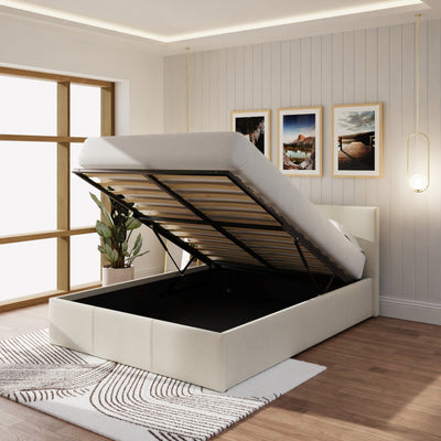 End Lift Ottoman Bed Frame - Natural – GFW, view 11