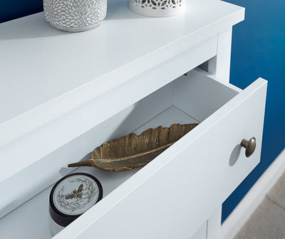 Deluxe Two Tier Shoe Cabinet – White