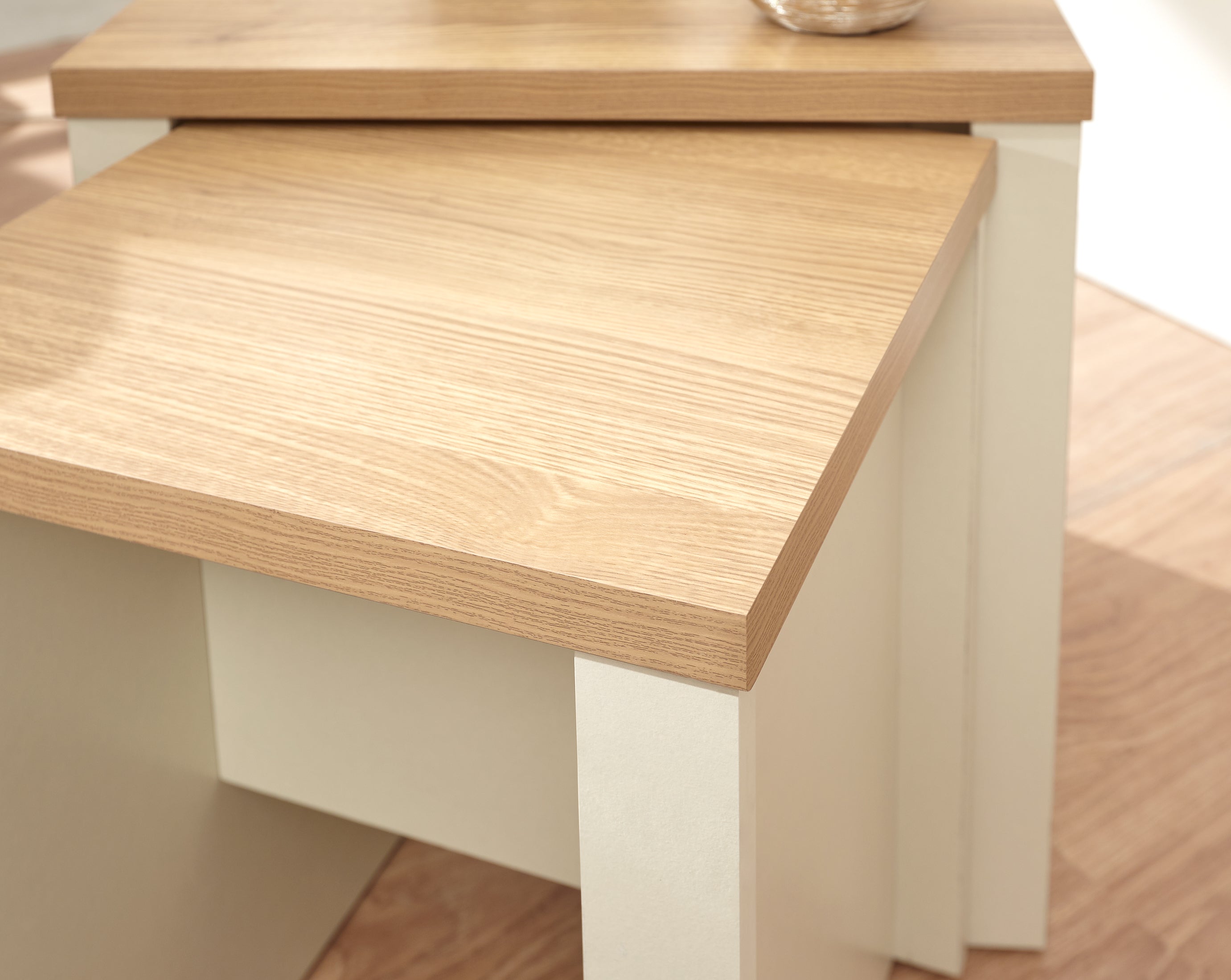 Lancaster Nesting Tables Cream – GFW, view 4