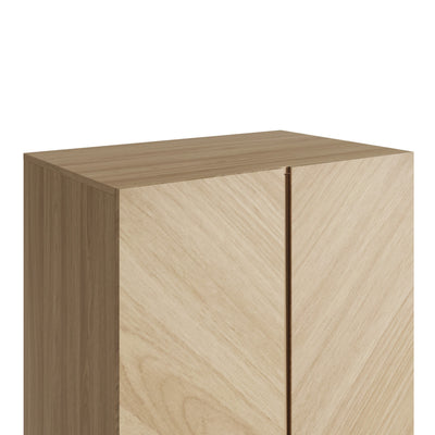 Catania 2 Door 1 Drawer Wardrobe Euro Oak – GFW, view 6