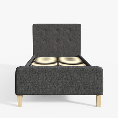Ashbourne Fabric Upholstered Bed Grey – GFW, view 27