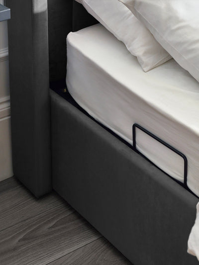 Clara Ottoman TV Bed - Dark Grey – Julian Bowen, view 21