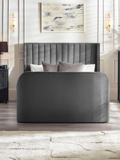 Clara Ottoman TV Bed - Dark Grey – Julian Bowen, view 4