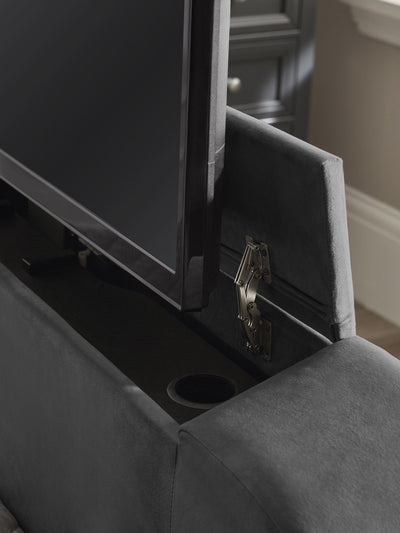 Clara Ottoman TV Bed - Dark Grey – Julian Bowen, view 44