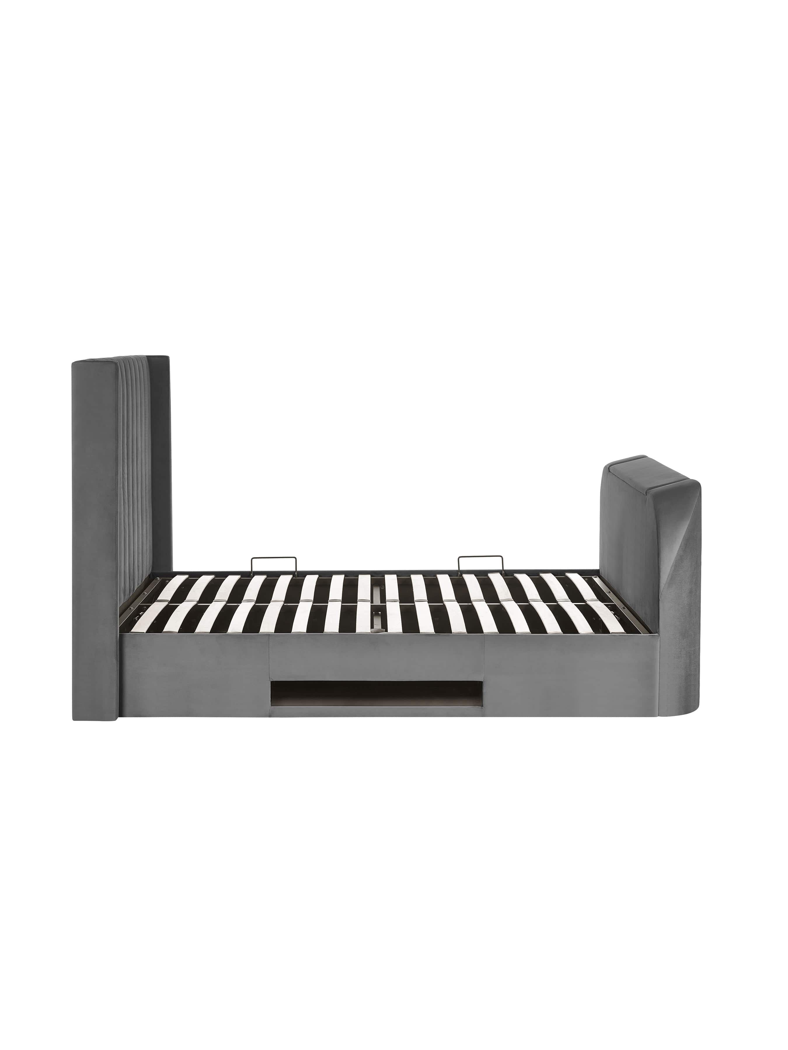 Clara Ottoman TV Bed - Dark Grey – Julian Bowen, view 14